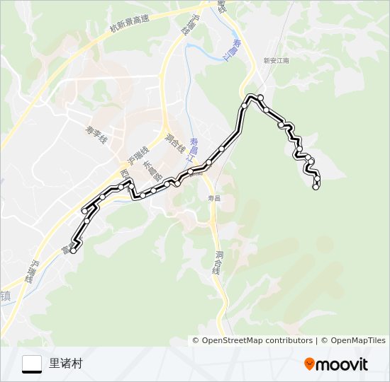 公交寿昌1路的线路图