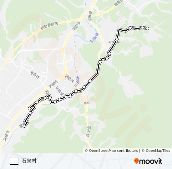 公交寿昌1路的线路图