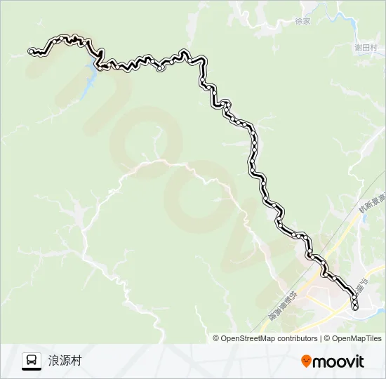 公交建德乾潭-罗村方向路的线路图
