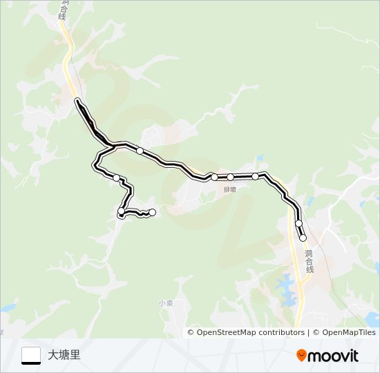 建德大慈岩-吴山边 bus Line Map