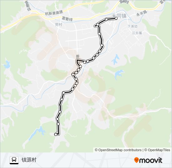 建德大同-万圣 Bus Line Map