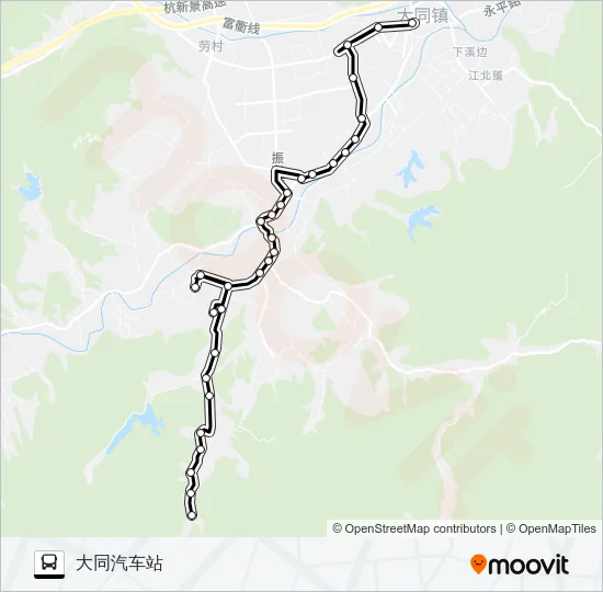 建德大同-万圣 Bus Line Map