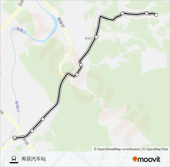 建德寿昌-石泉 Bus Line Map