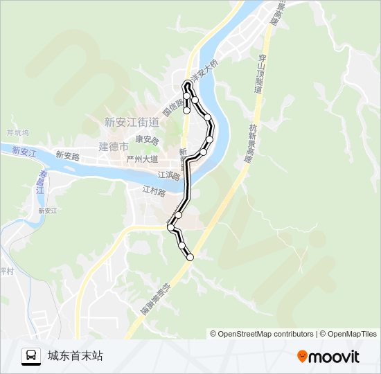 建德15路 bus Line Map