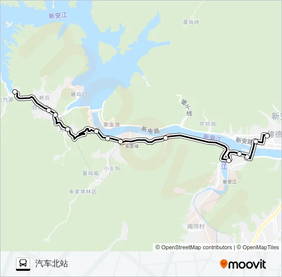 建德11路 Bus Line Map