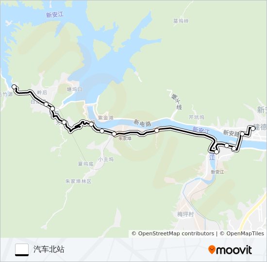 公交建德11路的线路图