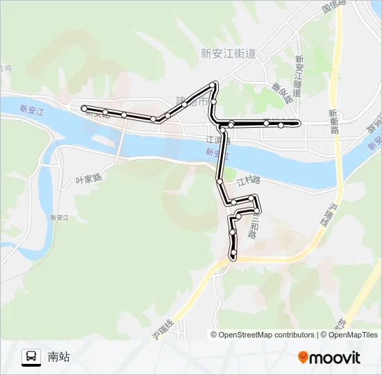 建德2路 Bus Line Map