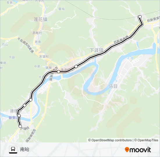 建德202路 Bus Line Map