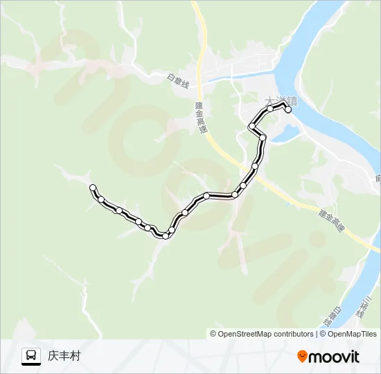 建德大洋-庆丰 Bus Line Map