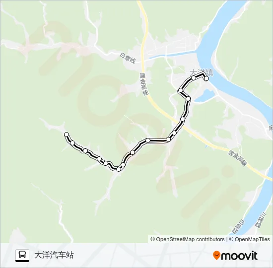 建德大洋-庆丰 Bus Line Map
