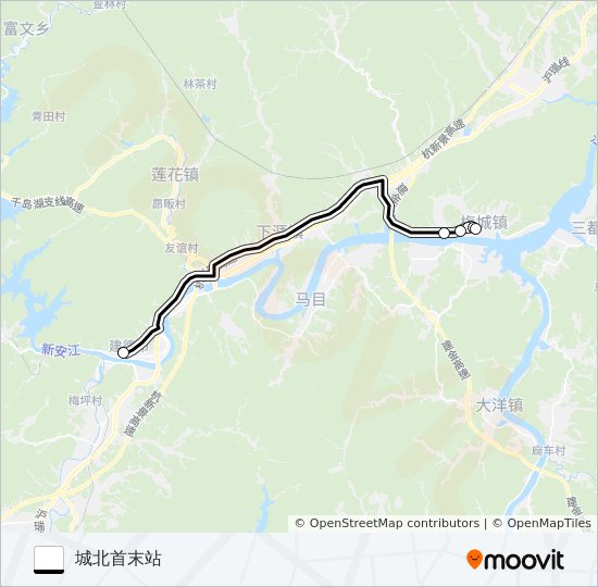 新梅快线 bus Line Map