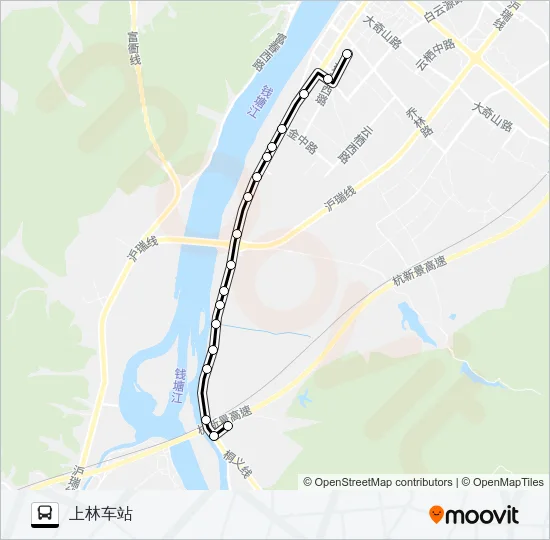 桐庐603路 Bus Line Map