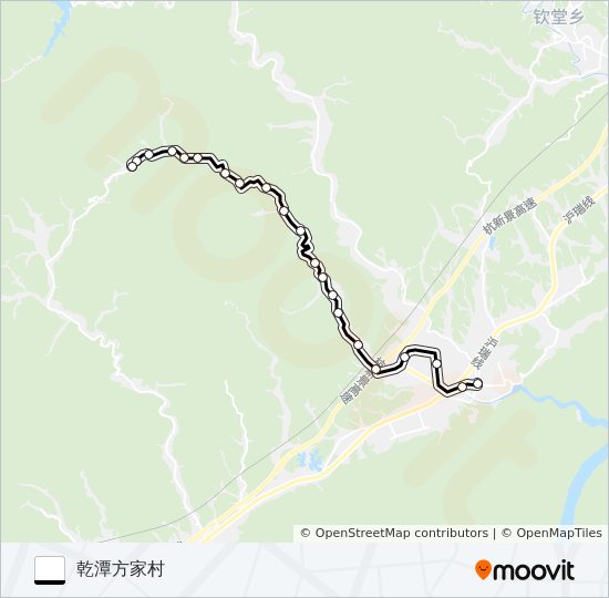 建德乾潭-方家 bus Line Map