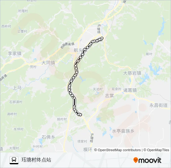 寿昌-大店口 Bus Line Map
