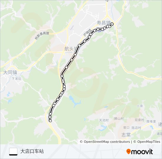 寿昌-大店口 bus Line Map