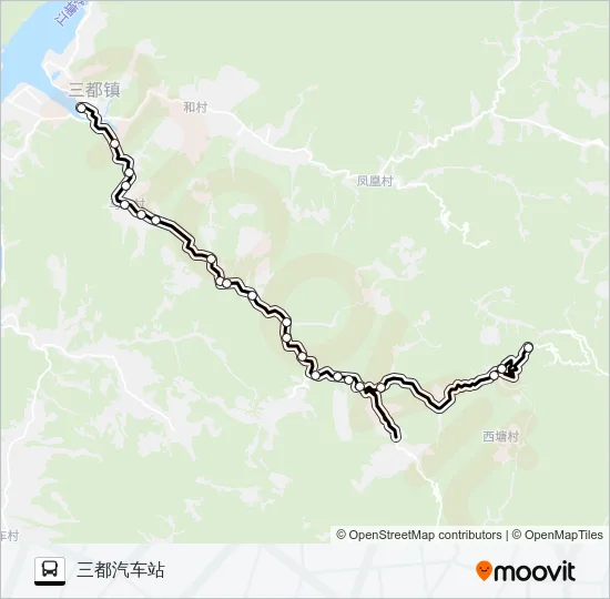 建德三都-里陈 Bus Line Map