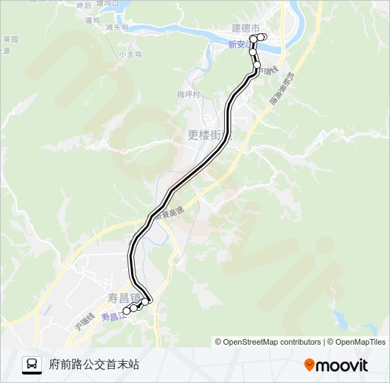 新寿快线 Bus Line Map