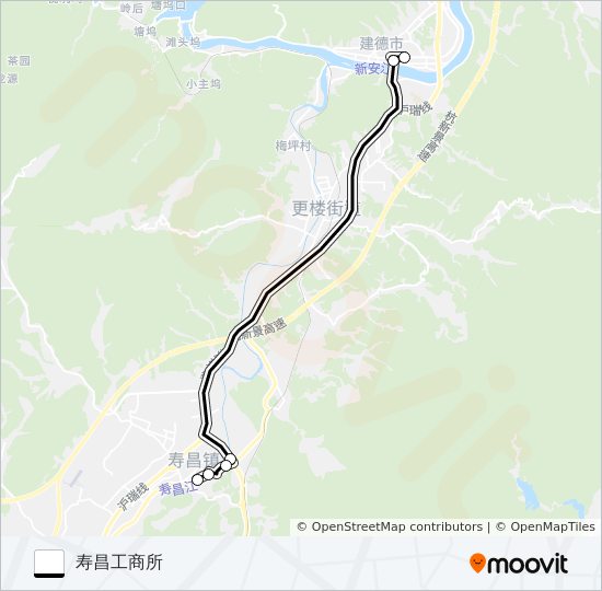 公交新寿快路的线路图