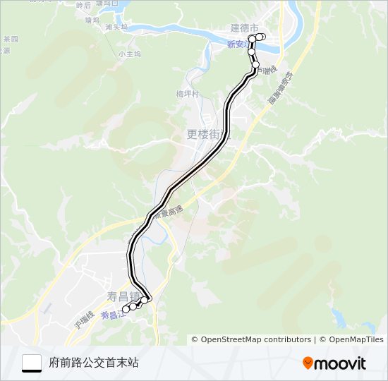 公交新寿快路的线路图