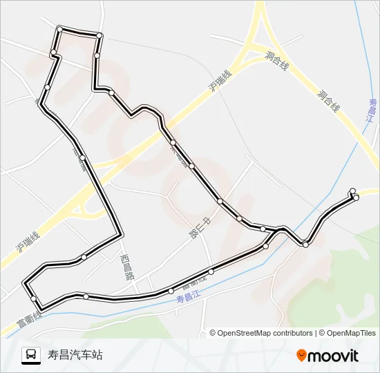 寿昌2路 Bus Line Map