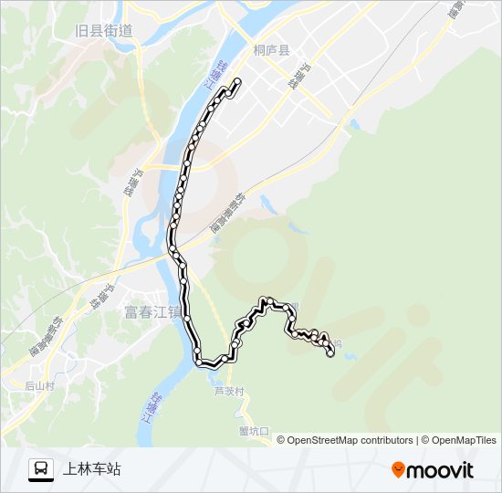 公交桐庐609路的线路图