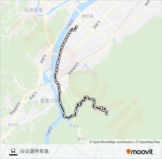 桐庐609路 Bus Line Map