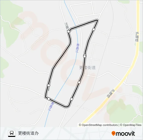 更楼街道办环线 Bus Line Map
