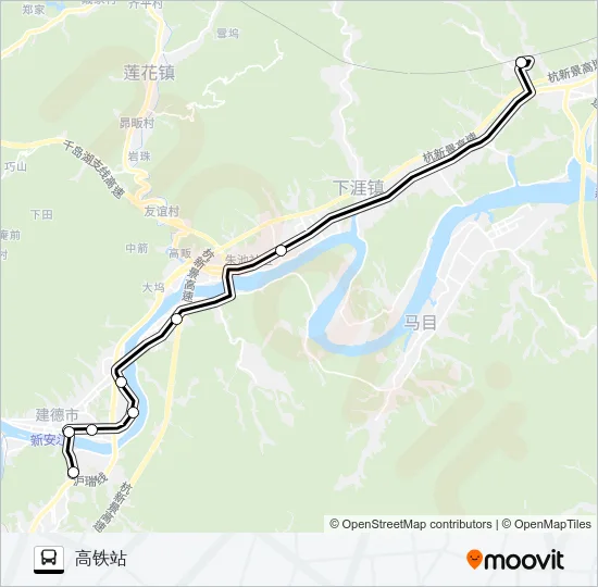 建德201路 Bus Line Map
