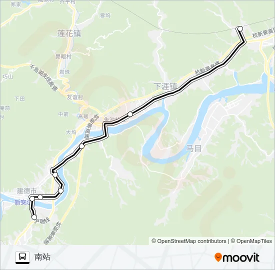 建德201路 Bus Line Map