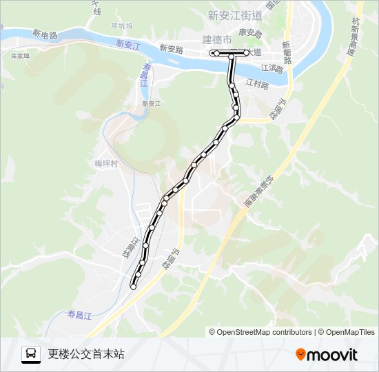 公交建德7路的线路图