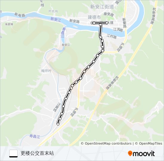 建德7路 bus Line Map