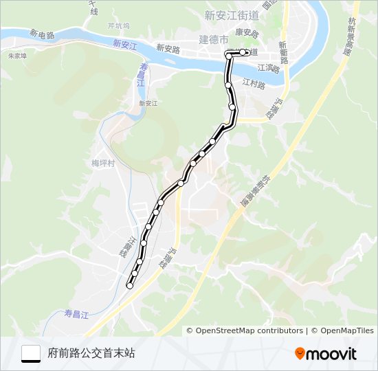 公交建德7路的线路图