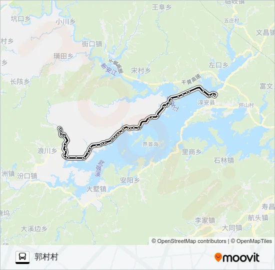 淳安-郭村 Bus Line Map