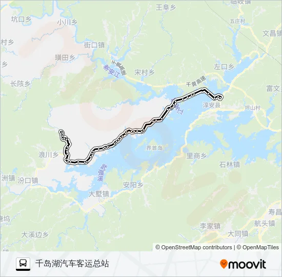 淳安-郭村 Bus Line Map