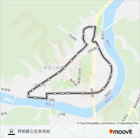 建德5B路 Bus Line Map
