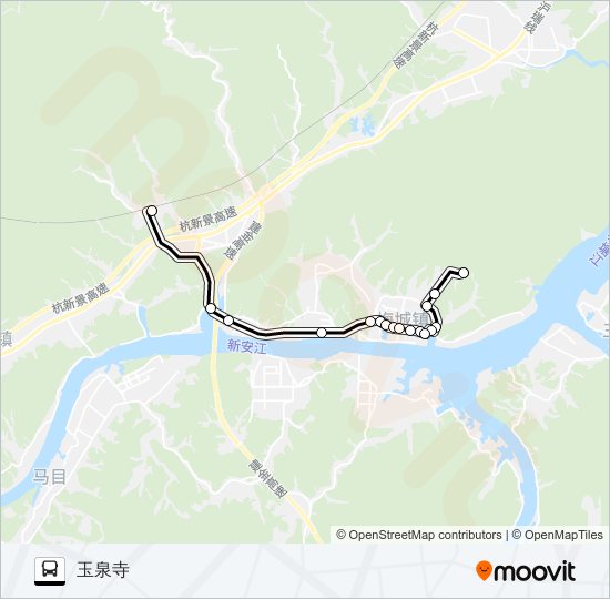 建德高铁站-梅城 bus Line Map