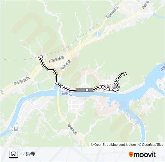 建德高铁站-梅城 Bus Line Map