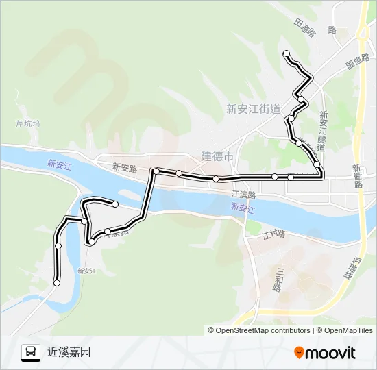 建德10路 Bus Line Map