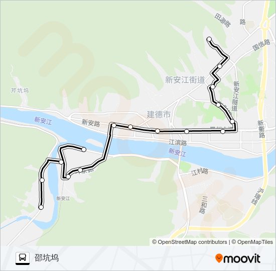 公交建德10路的线路图