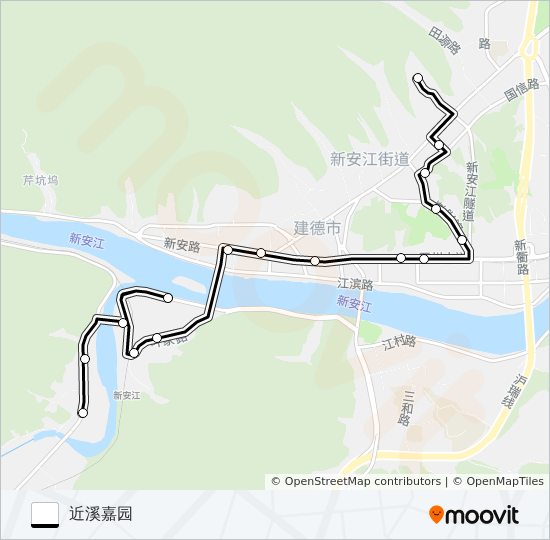 公交建德10路的线路图