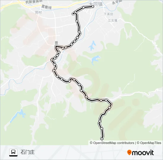 建德大同-石门庄 Bus Line Map