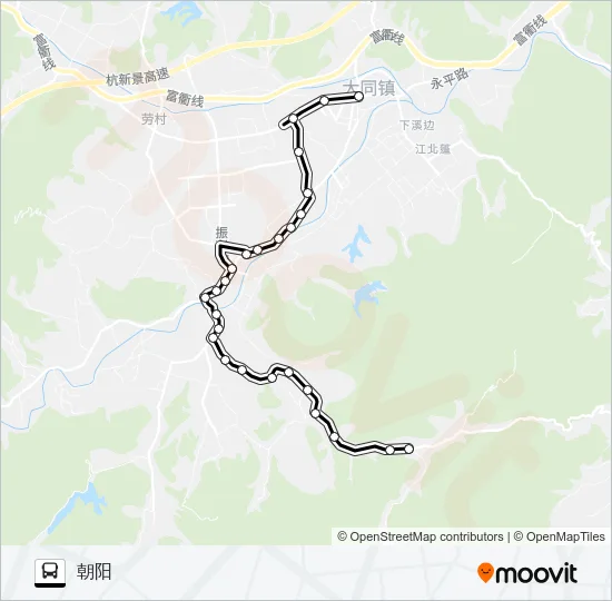 建德大同-石门庄 Bus Line Map