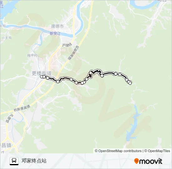 更楼-邓家 Bus Line Map