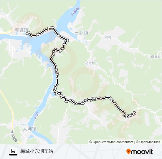 公交建德梅城-伊村路的线路图