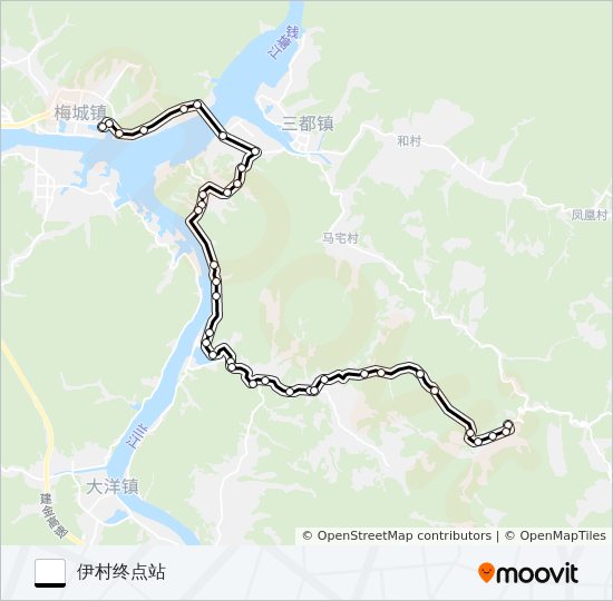 建德梅城-伊村 bus Line Map