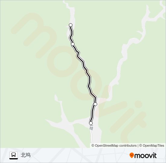 公交下涯-大洲路的线路图