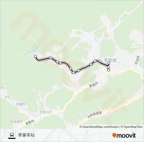 建德李家-沙墩头 Bus Line Map