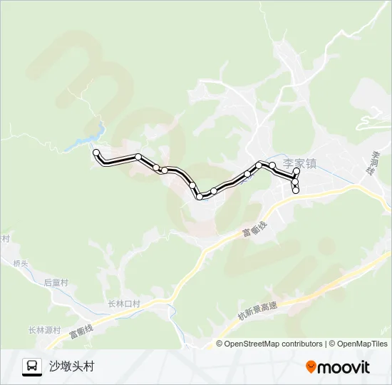 建德李家-沙墩头 Bus Line Map