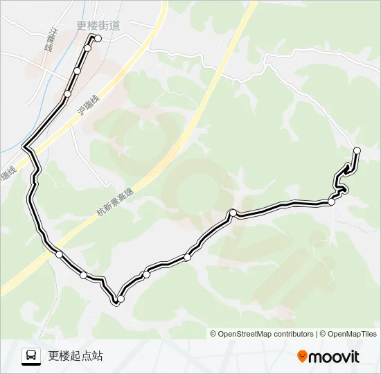 更楼-石岭 Bus Line Map