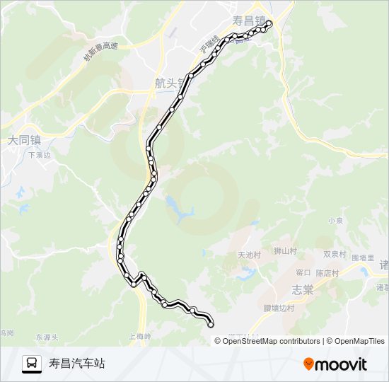 公交建德寿昌-石木岭路的线路图
